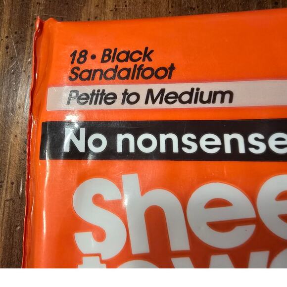 4 NOS No‎ Nonsense Sheer to Waist Sz Petite/Medium 3Nude 1Black Sandlefoot - Picture 5 of 6